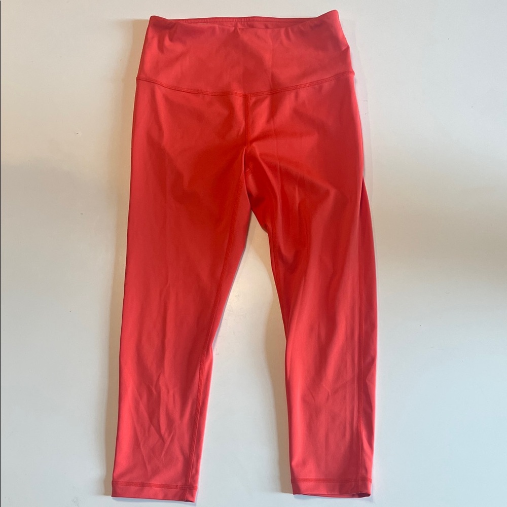 Zella Coral red women’s leggings 3/4 legnth